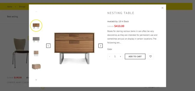 Quickview(Venedor Shopify Theme)